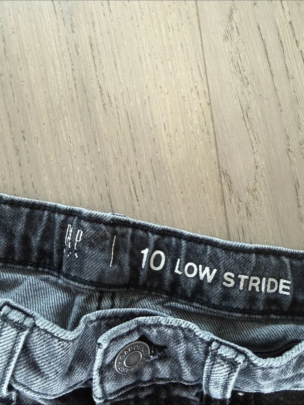 GAP Black Washed Distressed Kids Jeans